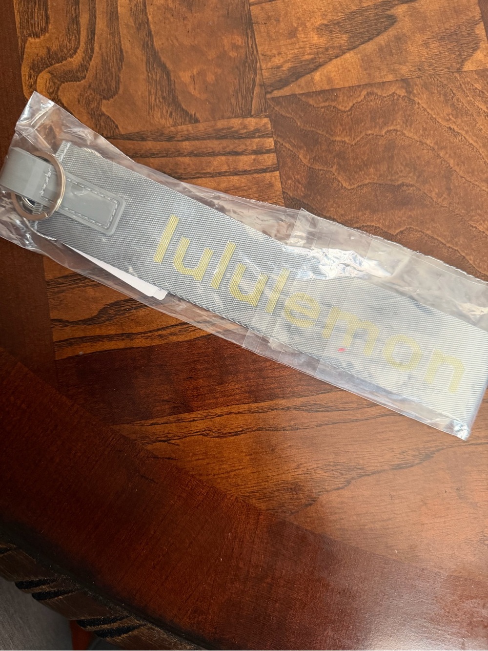 lululemon athletica Gray and Yellow Key/Card Holder Wristlet